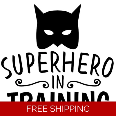 Batman, Superhero in Training, Die Cut Vinyl Decal sticker Batman, Superhero in Training, Die Cut Vinyl Decal sticker